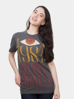 1984 Unisex T-Shirt -T-Shirt Shop B 1053 1984 unisex book t shirt female model 03