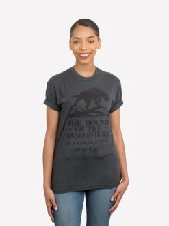 The Hound Of The Baskervilles Unisex T-Shirt -T-Shirt Shop B 1161 The Hound of the Baskervilles Unisex Book Cover T Shirt 03