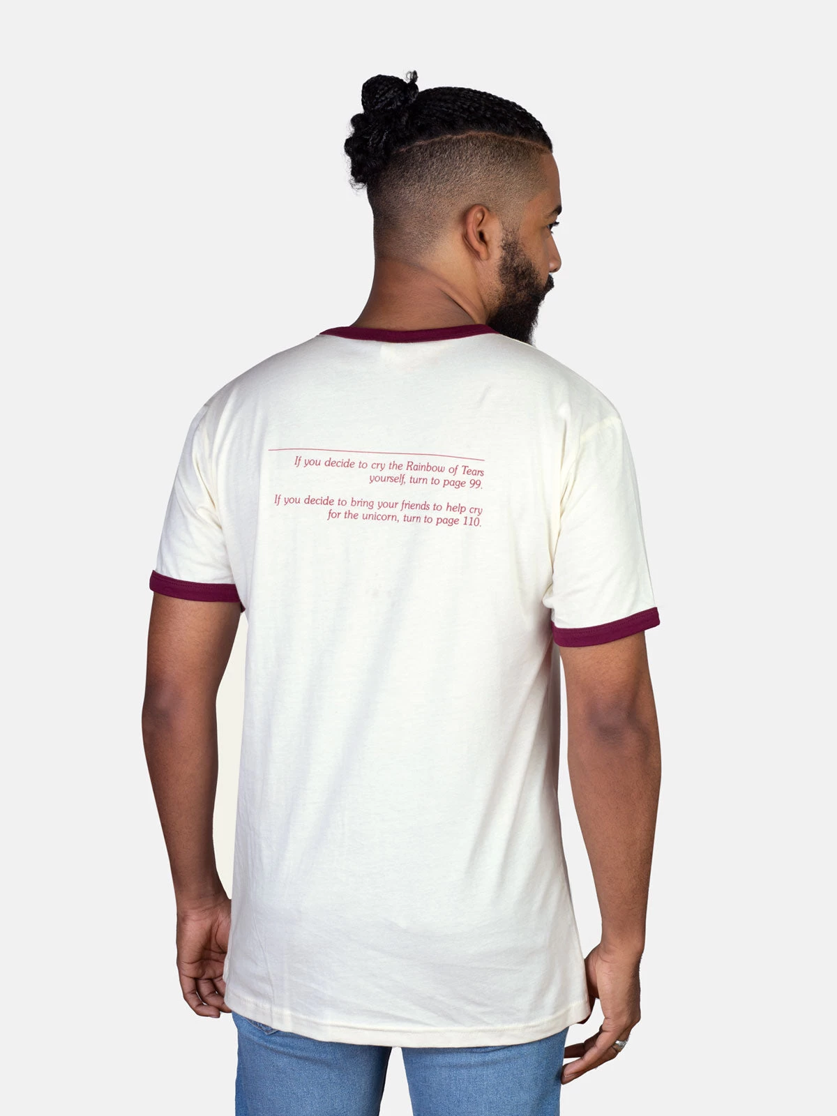 Choose Your Own Adventure: The Magic Of The Unicorn Unisex Ringer T-Shirt 4 Choose Your Own Adventure: The Magic Of The Unicorn Unisex Ringer T-Shirt - Image 4