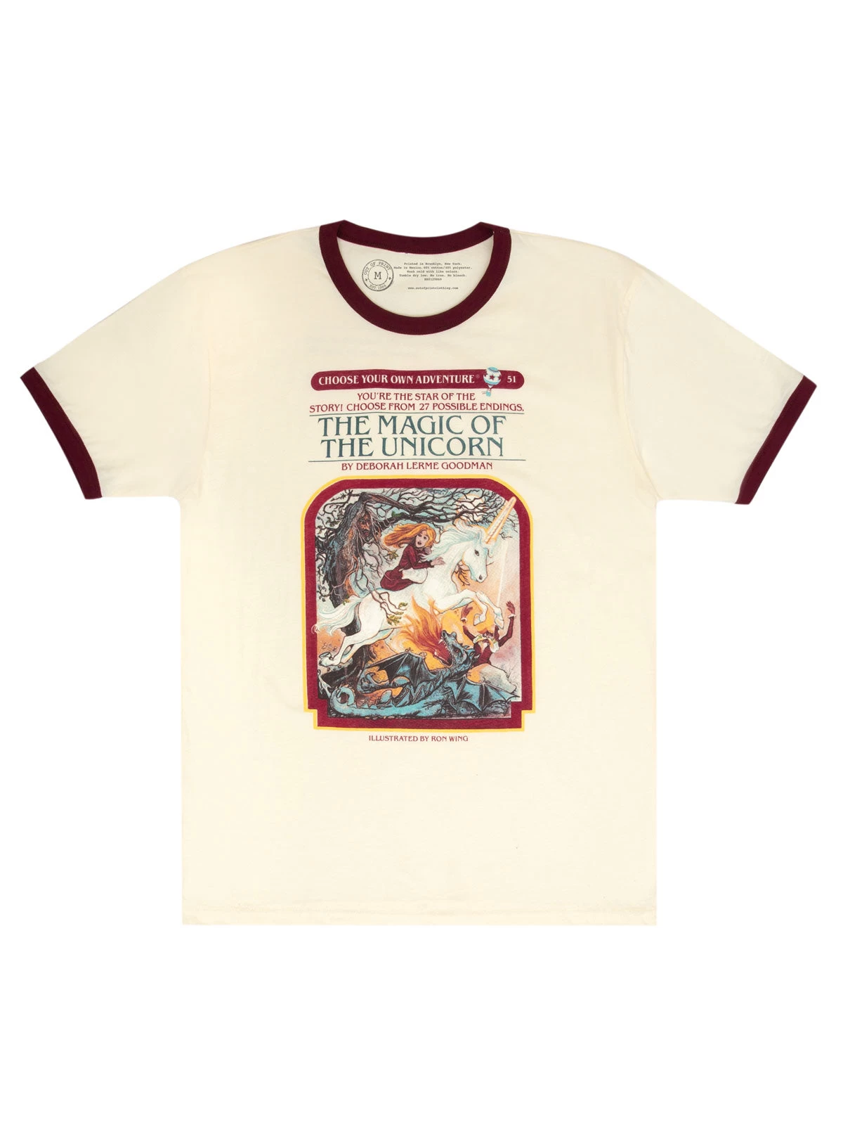 Choose Your Own Adventure: The Magic Of The Unicorn Unisex Ringer T-Shirt 1 Choose Your Own Adventure: The Magic Of The Unicorn Unisex Ringer T-Shirt