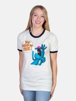 Sesame Street - The Monster At The End Of This Book Unisex Ringer T-Shirt -T-Shirt Shop B 1342 monster at the end of this book unisex tee 05