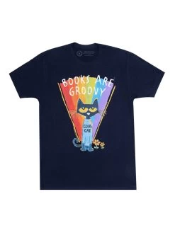 Pete The Cat - Books Are Groovy Unisex T-Shirt