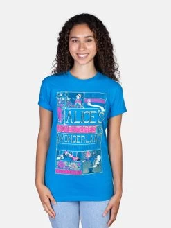 Alice's Adventures In Wonderland (MinaLima) Unisex T-Shirt -T-Shirt Shop B 1382 MinaLima Alice in Wonderland unisex tee 03