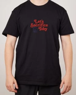 Let's Sacrifice Toby Front And Back T-Shirt -T-Shirt Shop Black Mens Ecom Front 3a0a413a 7add 4ee9 8f40 a6b4ff8cd822