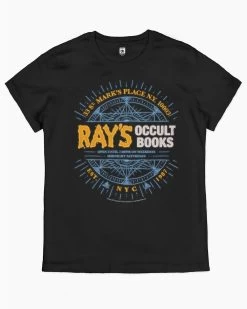 Ghostbusters Rays Occult Books T-Shirt -T-Shirt Shop Black Rays Occult Books womens tshirt 44db618d b596 4ffa b93b fe2f4c360b91