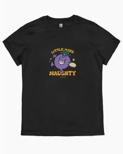Little Miss Naughty Mini T-Shirt -T-Shirt Shop Black womens tshirt 37a737ae 8ad3 4cd3 b70a b82a514bcd08