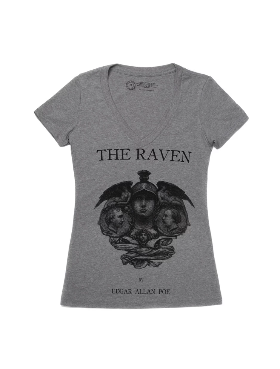 The Raven Women's V-Neck T-Shirt 1 The Raven Women's V-Neck T-Shirt