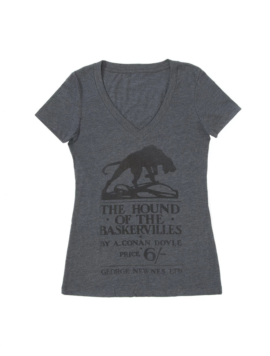 The Hound Of The Baskervilles Women's V-Neck T-Shirt 1 The Hound Of The Baskervilles Women's V-Neck T-Shirt