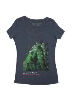 One Hundred Years Of Solitude (Vintage Navy) Women's Scoop T-Shirt