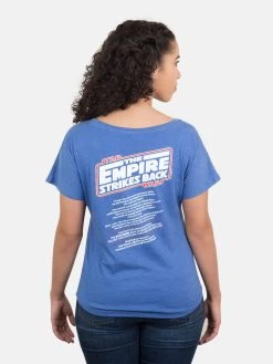 Star Wars: The Empire Strikes Back Women’s Relaxed Fit T-Shirt -T-Shirt Shop L 1353 Star Wars Book Cover The Empire Strikes Back womens dolman back 04