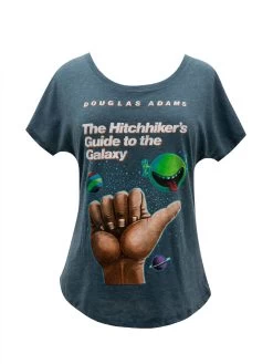 The Hitchhiker's Guide To The Galaxy Women’s (Indigo) Relaxed Fit T-Shirt