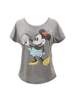 Disney Minnie Mouse Reading Women’s Relaxed Fit T-Shirt