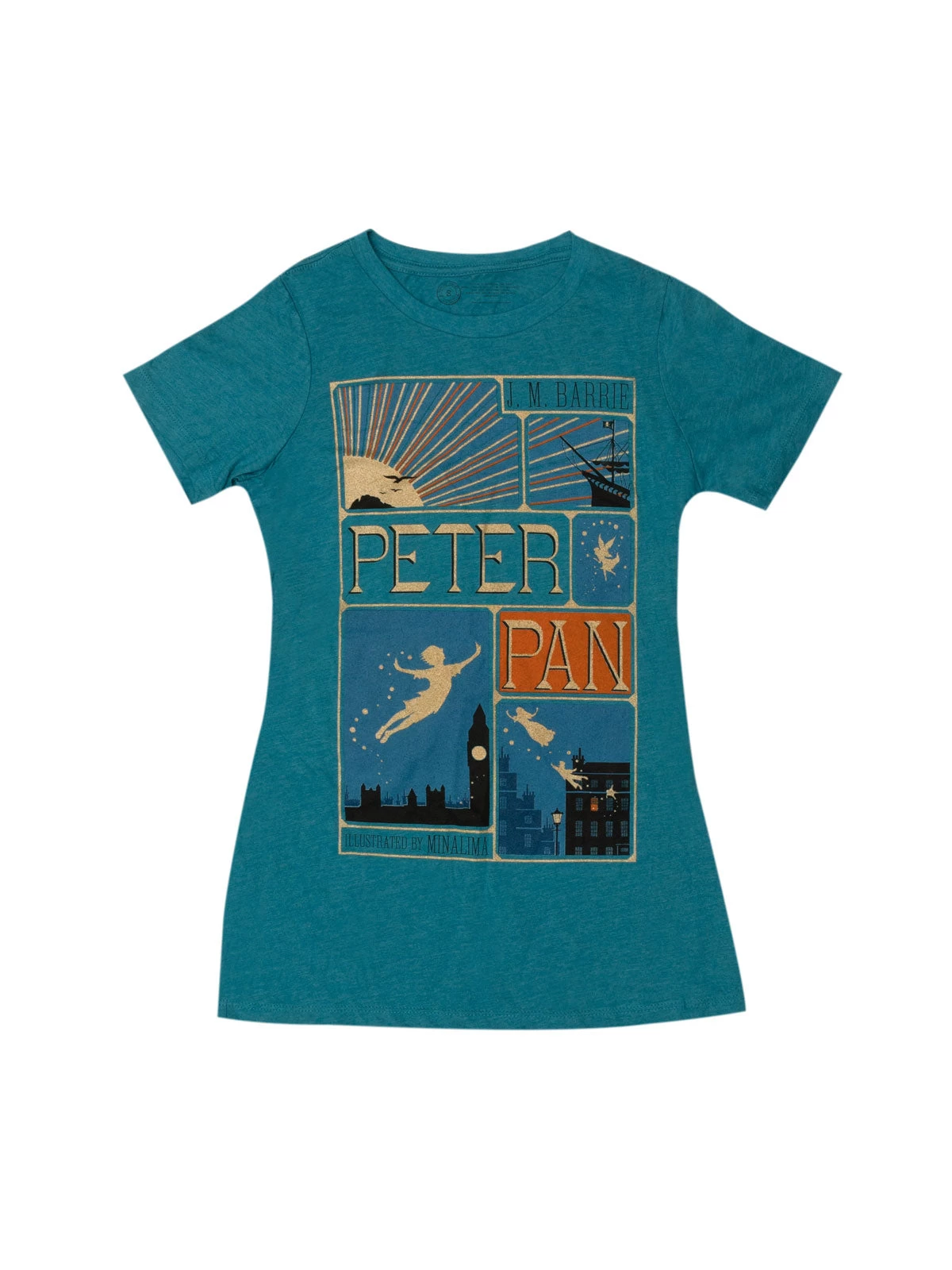 Peter Pan (MinaLima) Women's Crew T-Shirt 1 Peter Pan (MinaLima) Women's Crew T-Shirt