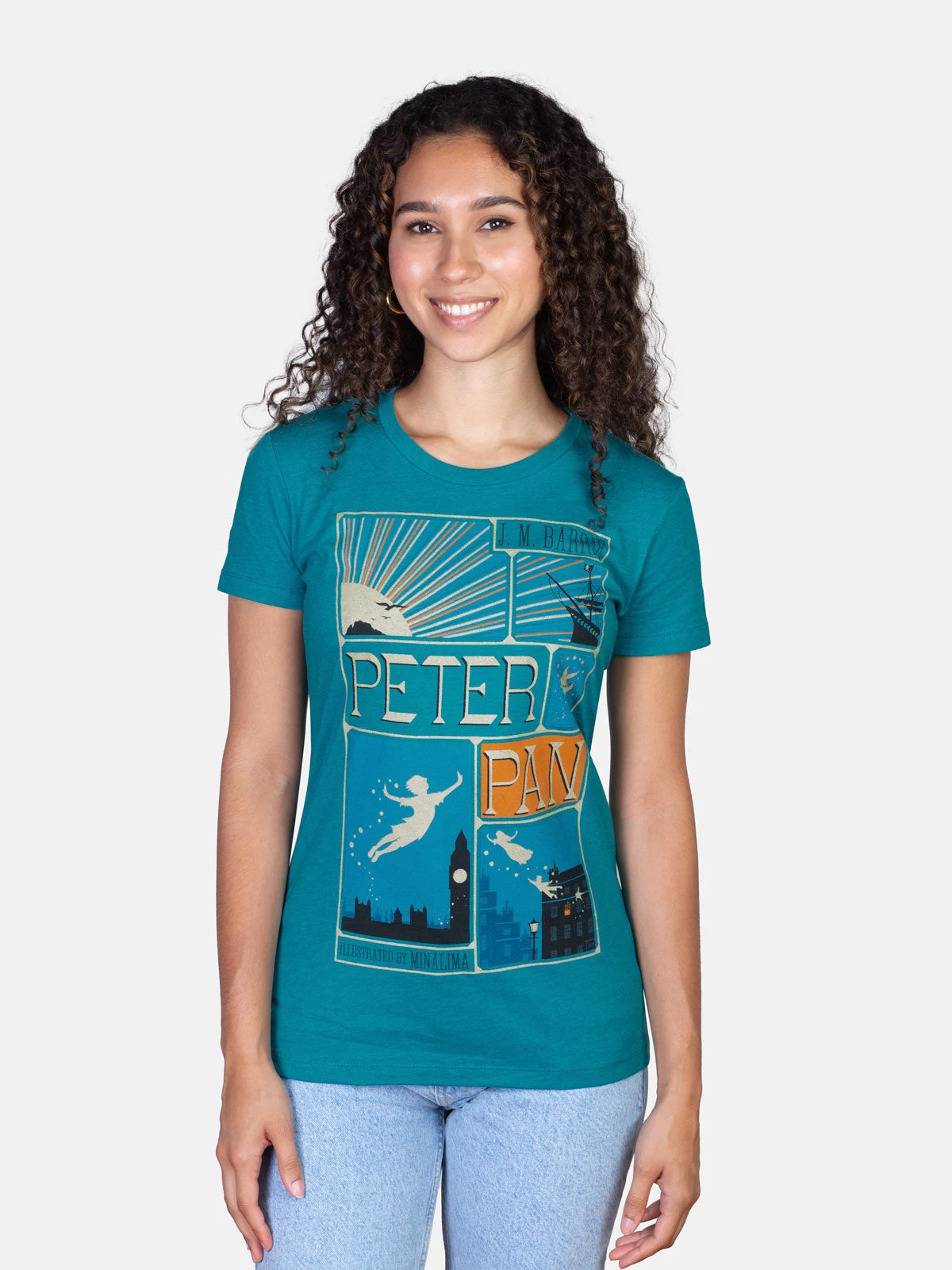 Peter Pan (MinaLima) Women's Crew T-Shirt 2 Peter Pan (MinaLima) Women's Crew T-Shirt - Image 2