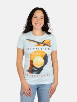 The Wind-Up Bird Chronicle Women’s Crew T-Shirt 7 The Wind-Up Bird Chronicle Women’s Crew T-Shirt -T-Shirt Shop L 1504 Murakami The Wind up Bird Chronicle womens tee 02