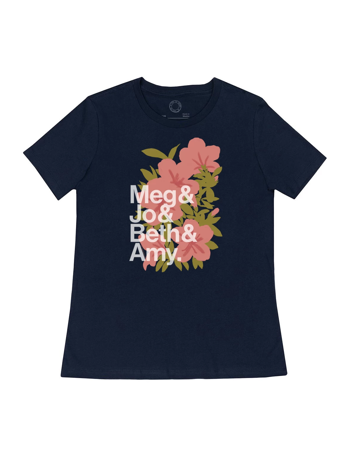 Little Women Character Names – Women's Crew T-Shirt (Print Shop) 3 Little Women Character Names – Women's Crew T-Shirt (Print Shop) - Image 3