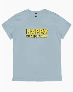 Happy State Of Mind T-Shirt -T-Shirt Shop Pale Blue womens tshirt 2307b62e dc4d 477c adef 0db65190cca6
