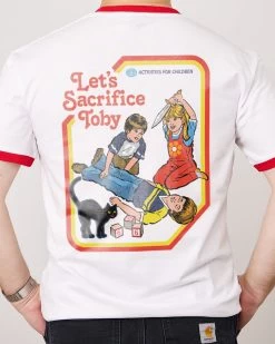 Let's Sacrifice Toby Front And Back T-Shirt -T-Shirt Shop Red Ringer Back 9da67223 443c 42c0 b1a7 72dd9f3ef6c1