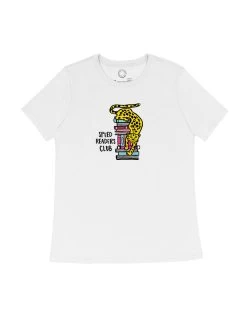 Speed Readers Club – Women's Crew T-Shirt (Print Shop) -T-Shirt Shop SRC 1.9