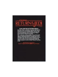 Star Wars: Return Of The Jedi Unisex T-Shirt -T-Shirt Shop Star Wars Book Cover Return of The Jedi back of tee