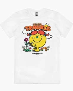 Little Miss Trouble T-Shirt -T-Shirt Shop White Men Tee mens tshirt 4701b139 6ce6 43f6 a2fb 88eb006e3196