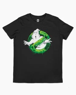 Ghostbusters No Ghost Slimed Again Kids T-Shirt