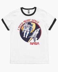 NASA I Need More Space T-Shirt 10 NASA I Need More Space T-Shirt -T-Shirt Shop black ringer nasa i need more space womens tshirt