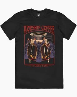 Worship Coffee T-Shirt 17 Worship Coffee T-Shirt -T-Shirt Shop black worship coffee mens tshirt