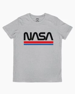 NASA Stripes Kids T-Shirt 10 NASA Stripes Kids T-Shirt -T-Shirt Shop grey nasa stripes tshirt kids