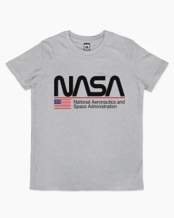 NASA US Kids T-Shirt -T-Shirt Shop grey nasa us tshirt kids