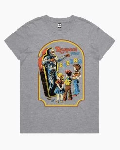 Respect Your Elders T-Shirt 11 Respect Your Elders T-Shirt -T-Shirt Shop grey respect your elders womens tshirt