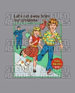 Let's Run Away T-Shirt 10 Let's Run Away T-Shirt -T-Shirt Shop grey run away