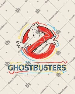 Ghostbusters No Ghost 80’s Aesthetic T-Shirt -T-Shirt Shop natural ghostbusters logo pop