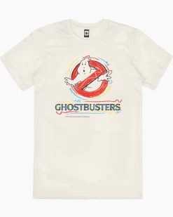 Ghostbusters No Ghost 80’s Aesthetic T-Shirt -T-Shirt Shop natural ghostbusters logo pop mens tshirt