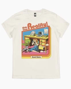Hide From Reality T-Shirt 18 Hide From Reality T-Shirt -T-Shirt Shop natural hide from reality womens tshirt