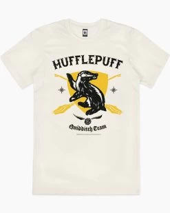 Harry Potter Hufflepuff Quidditch Team T-Shirt -T-Shirt Shop natural hufflepuff quidditch team mens tshirt