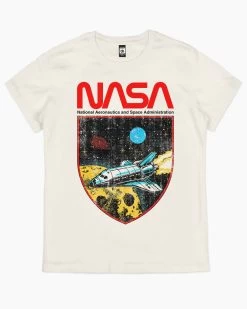 NASA Shield T-Shirt -T-Shirt Shop natural nasa shield womens tshirt