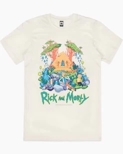 Rick And Morty Rest And Relaxation T-Shirt -T-Shirt Shop natural rick and morty rest and relaxation mens tshirt