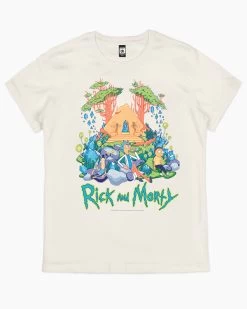 Rick And Morty Rest And Relaxation T-Shirt -T-Shirt Shop natural rick and morty rest and relaxation womens tshirt