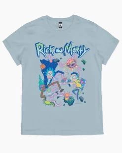 Rick And Morty Creatures T-Shirt 23 Rick And Morty Creatures T-Shirt -T-Shirt Shop pale blue rick and morty creatures womens tshirt