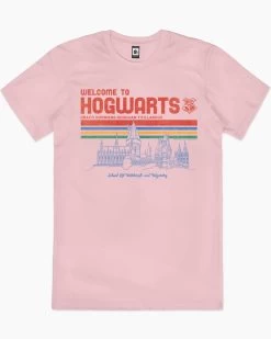 Harry Potter Welcome To Hogwarts T-Shirt 20 Harry Potter Welcome To Hogwarts T-Shirt -T-Shirt Shop pink welcome to hogwarts school of witchcraft and wizardry mens tshirt
