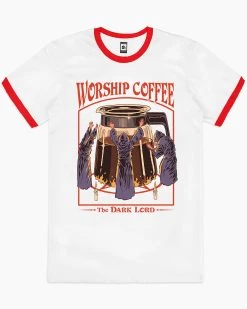 Worship Coffee T-Shirt 21 Worship Coffee T-Shirt -T-Shirt Shop red ring worship coffe mens tshirt