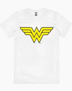 DC Wonder Woman Logo T-Shirt -T-Shirt Shop white Wonder Woman Logo mens tshirt