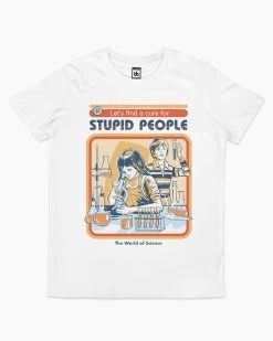 Let's Find A Cure For Stupid People Kids T-Shirt -T-Shirt Shop white cure stupid people tshirt kids