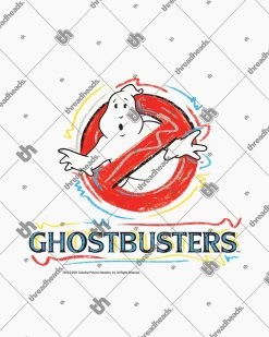Ghostbusters No Ghost 80’s Aesthetic T-Shirt -T-Shirt Shop white ghostbusters logo pop