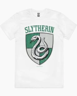 Harry Potter Slytherin Crest T-Shirt 16 Harry Potter Slytherin Crest T-Shirt -T-Shirt Shop white slytherin crest mens tshirt
