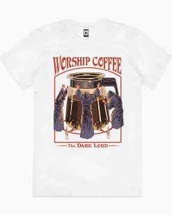 Worship Coffee T-Shirt 19 Worship Coffee T-Shirt -T-Shirt Shop white worship coffee mens tshirt